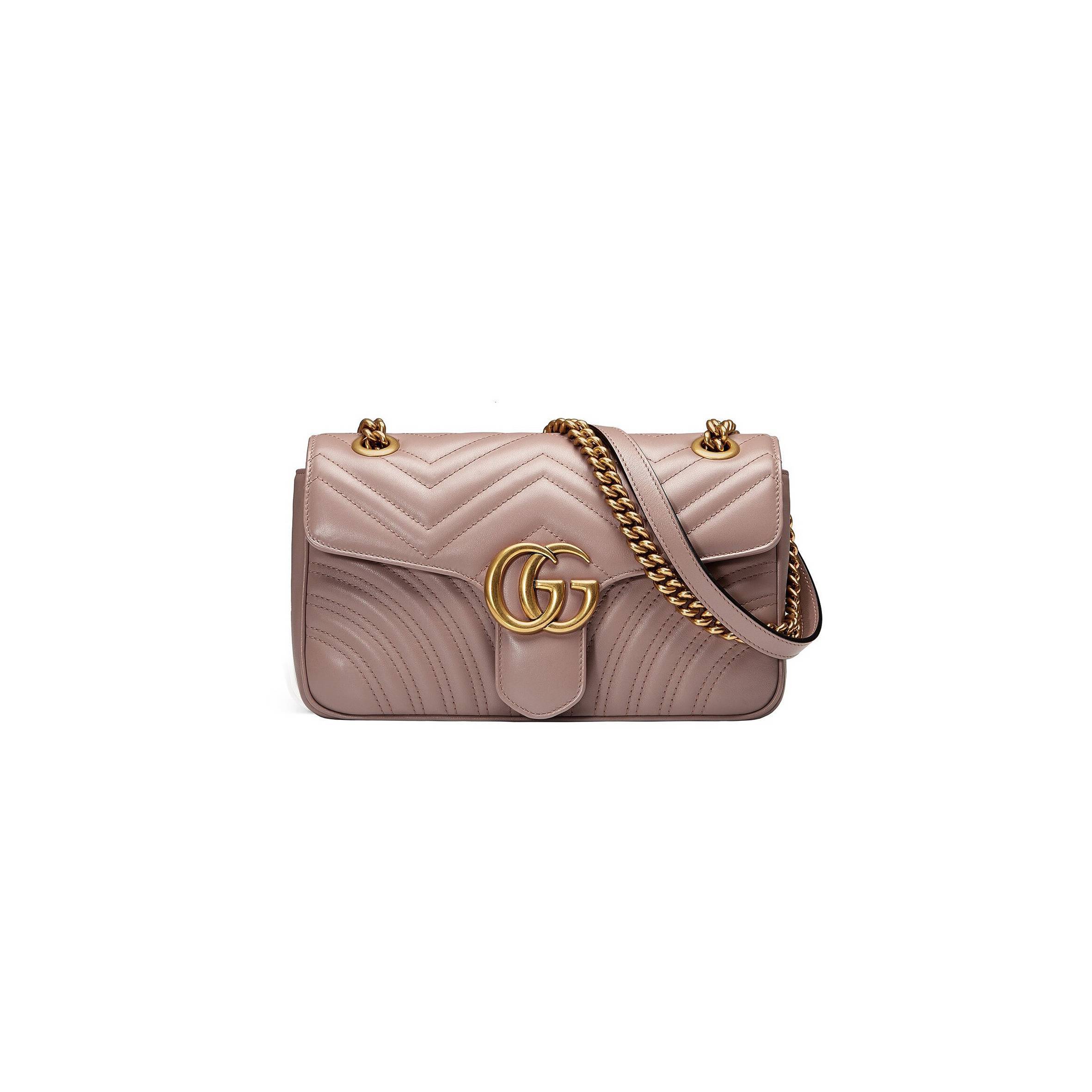 GUCCI GG MARMONT MATELASSÉ SHOULDER BAG 25442070 (27*18*7cm)