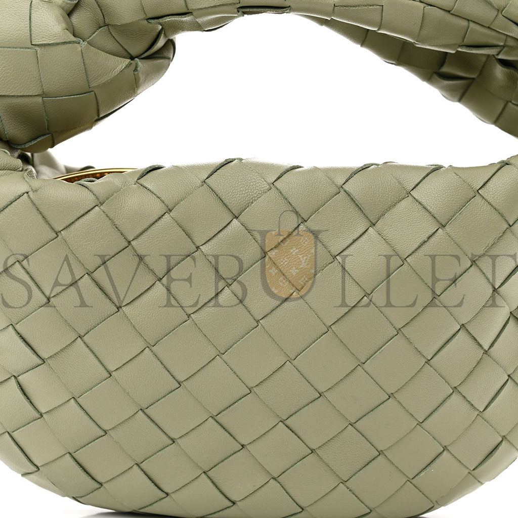 BOTTEGA VENETA NAPPA INTRECCIATO MINI JODIE TRAVERTINE (22*13*4cm)