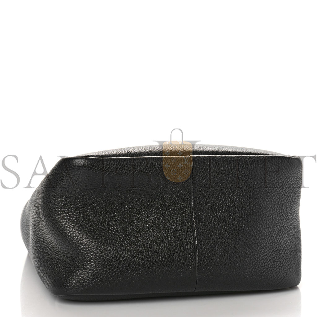 PRADA VITELLO DAINO DYNAMIQUE HOBO BLACK (23*20*13cm)