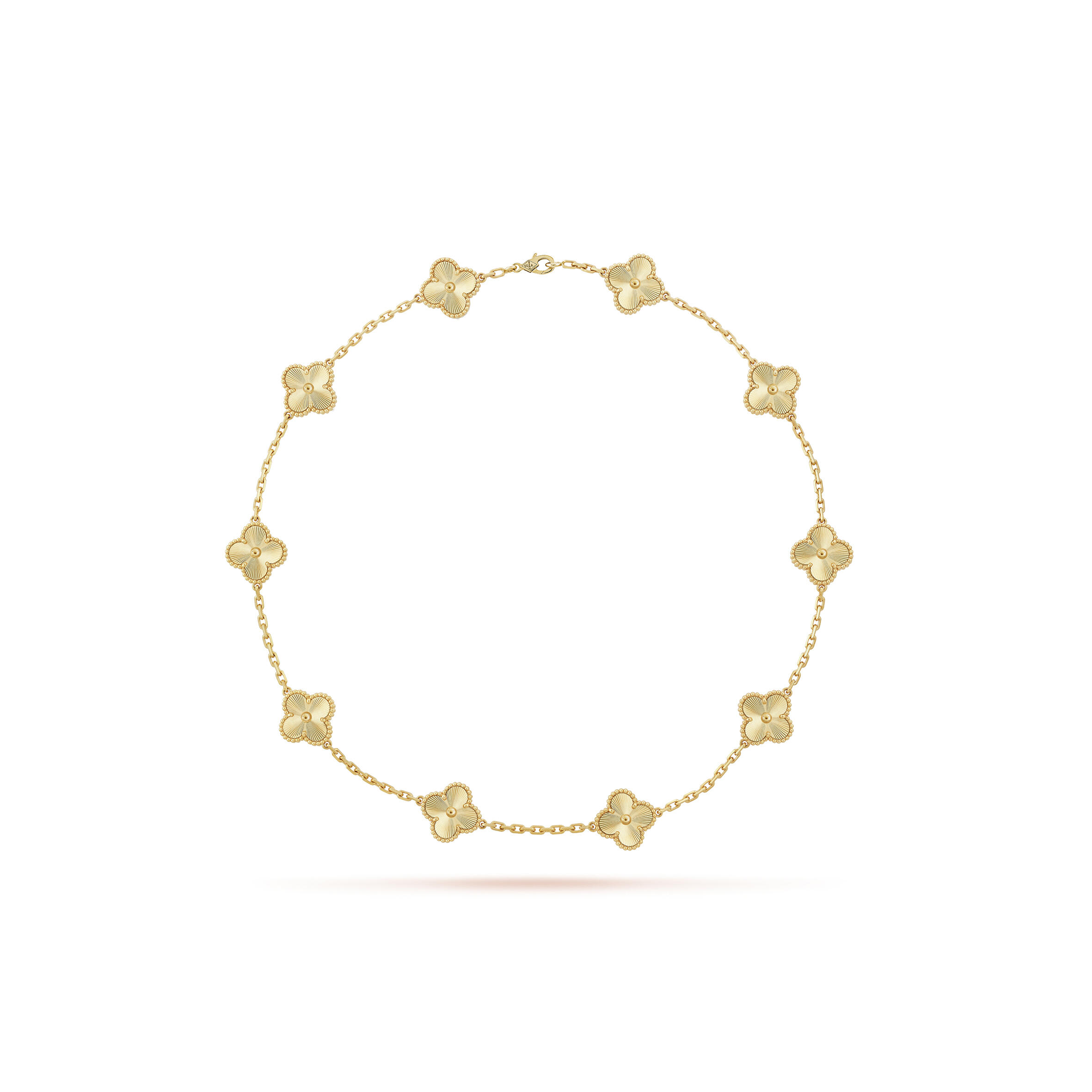 VAN CLEEF ARPELS VINTAGE ALHAMBRA NECKLACE, 10 MOTIFS - YELLOW GOLD VCARP3JJ00