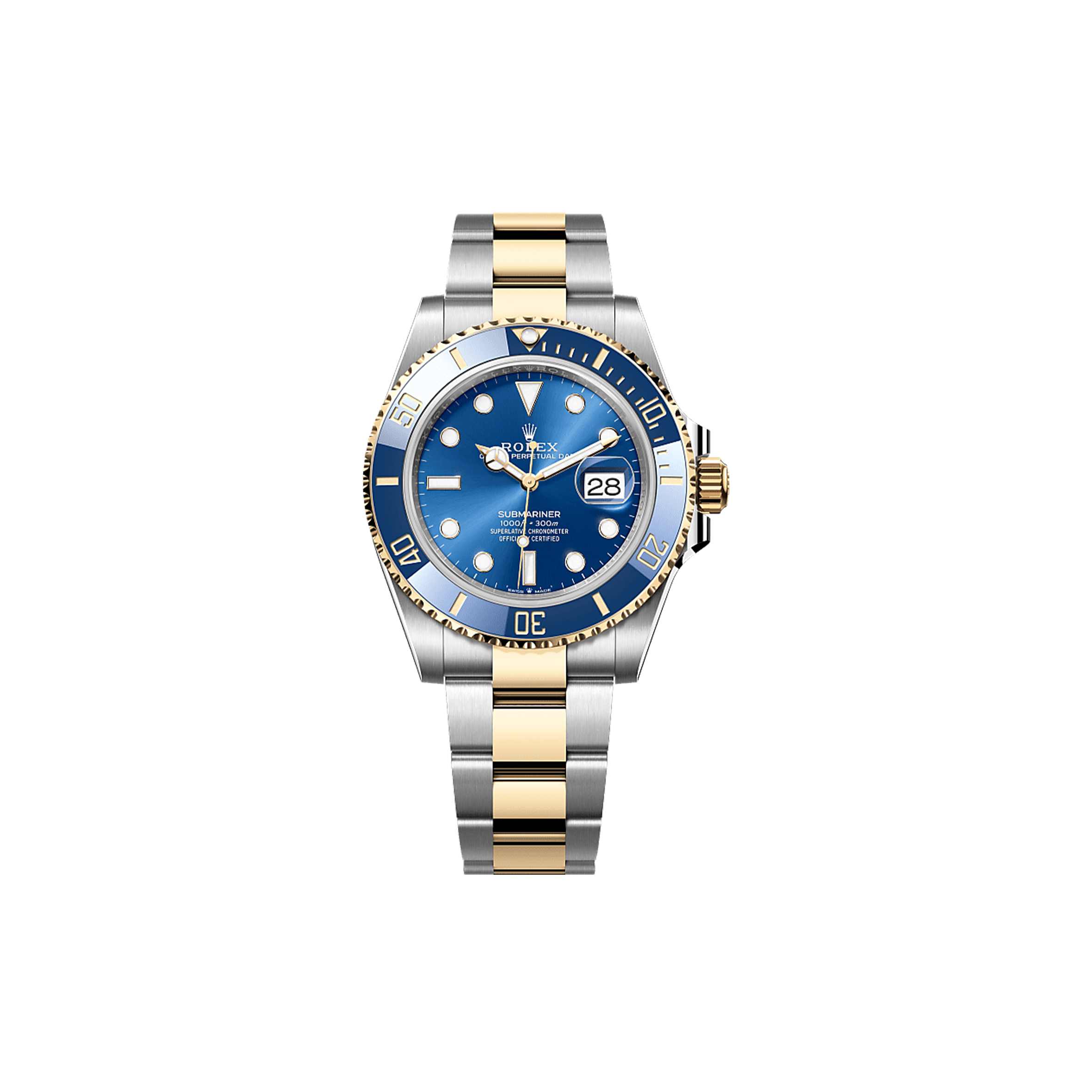 ROLEX SUBMARINER DATE OYSTER, 41 MM, OYSTERSTEEL AND YELLOW GOLD WATCH 126613LB