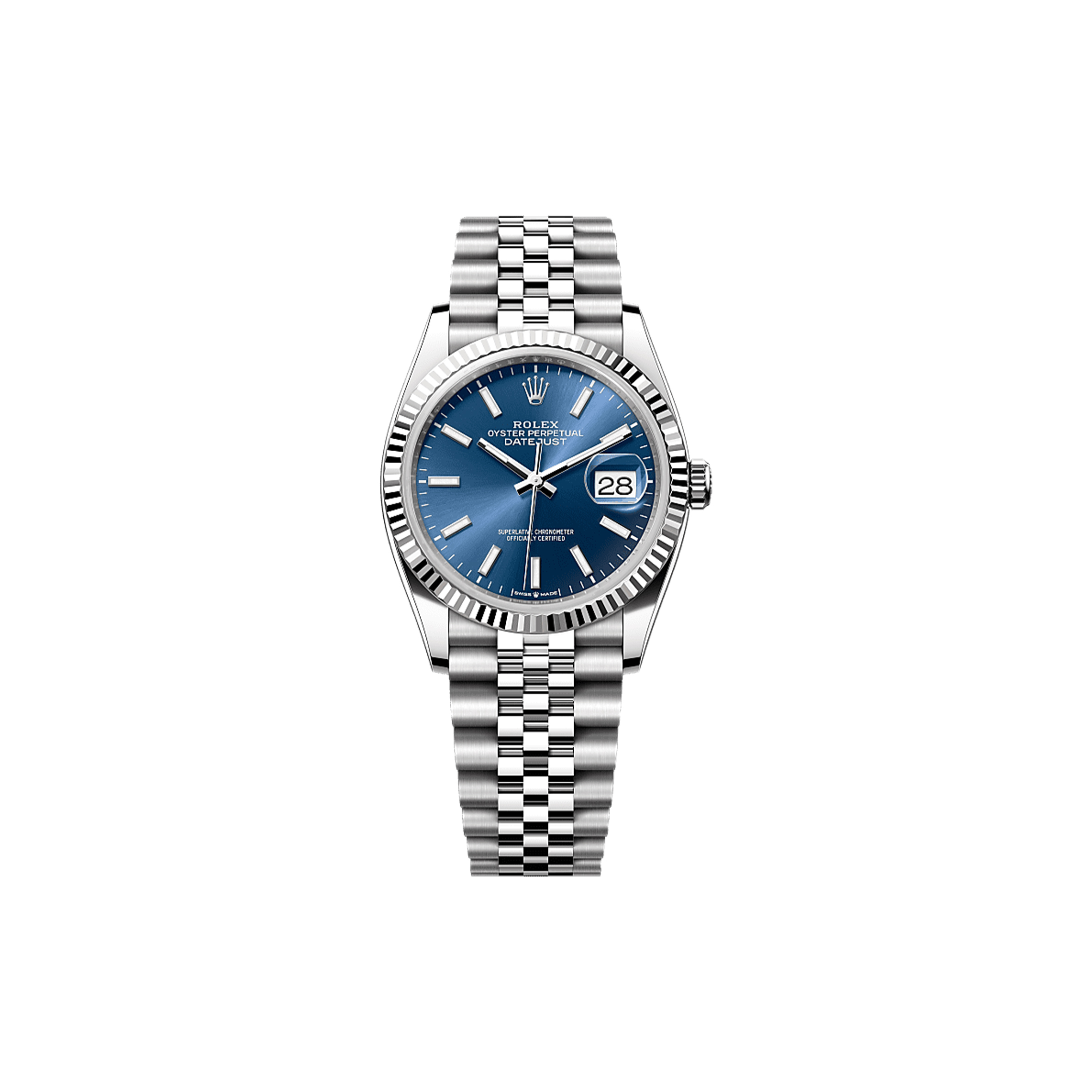 ROLEX DATEJUST 36 OYSTER, 36 MM, OYSTERSTEEL AND WHITE GOLD WATCH 126234-0017 ROLEX DATEJUST 36 OYSTER, 36 MM, OYSTERSTEEL AND WHITE GOLD WATCH 126234-0017