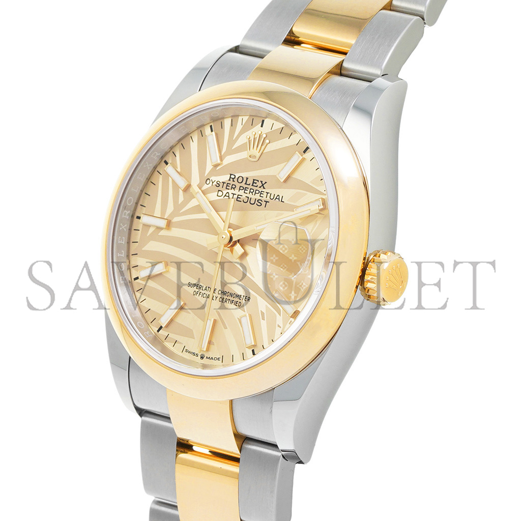 ROLEX DATEJUST GOLDEN PALM PATTERN WATCH 126203