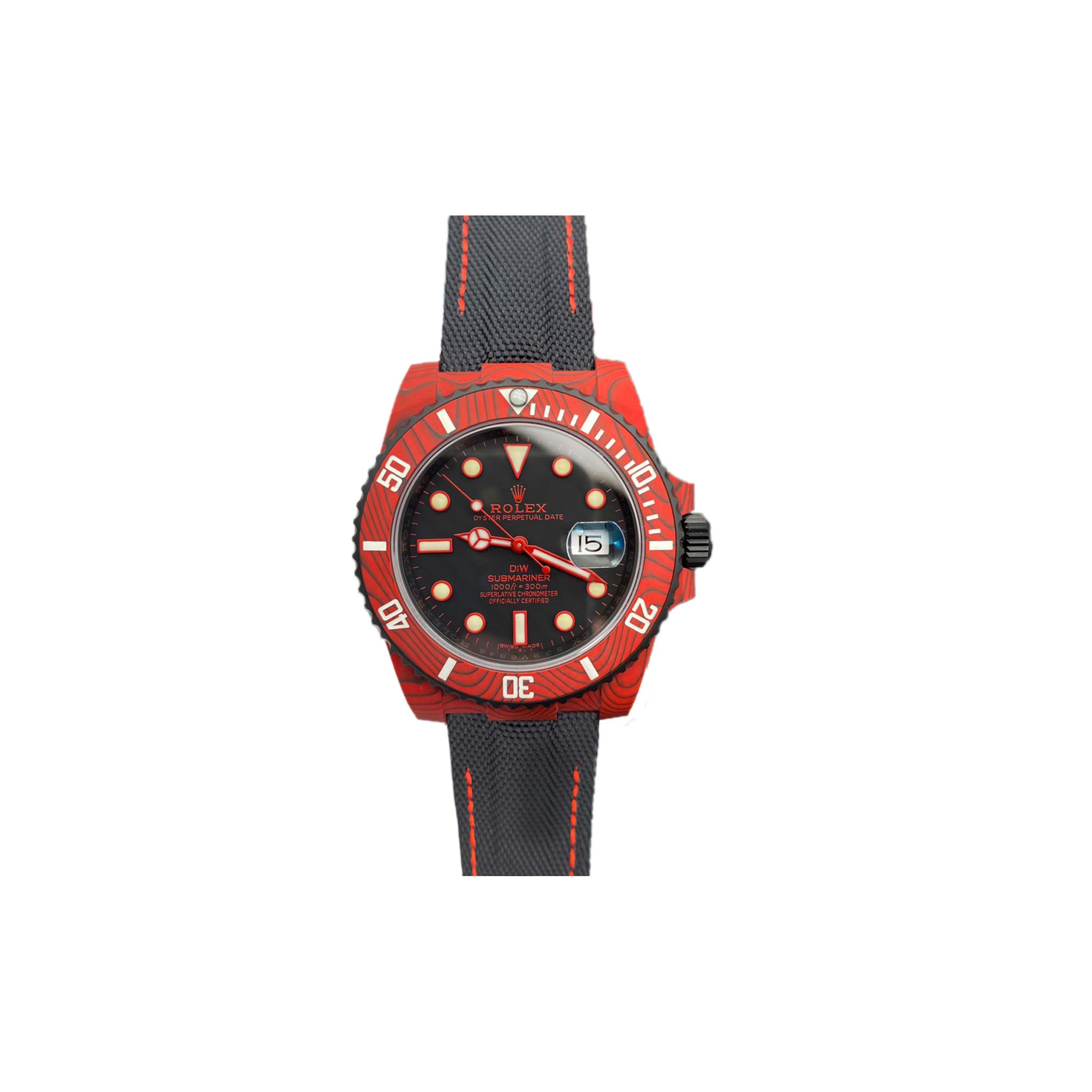 ROLEX SUBMARINER DIW RED CARBON WATCH 116610