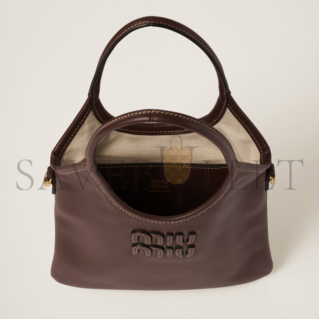 MIU MIU IVY LEATHER HANDBAG 5BG281 (24*20cm)