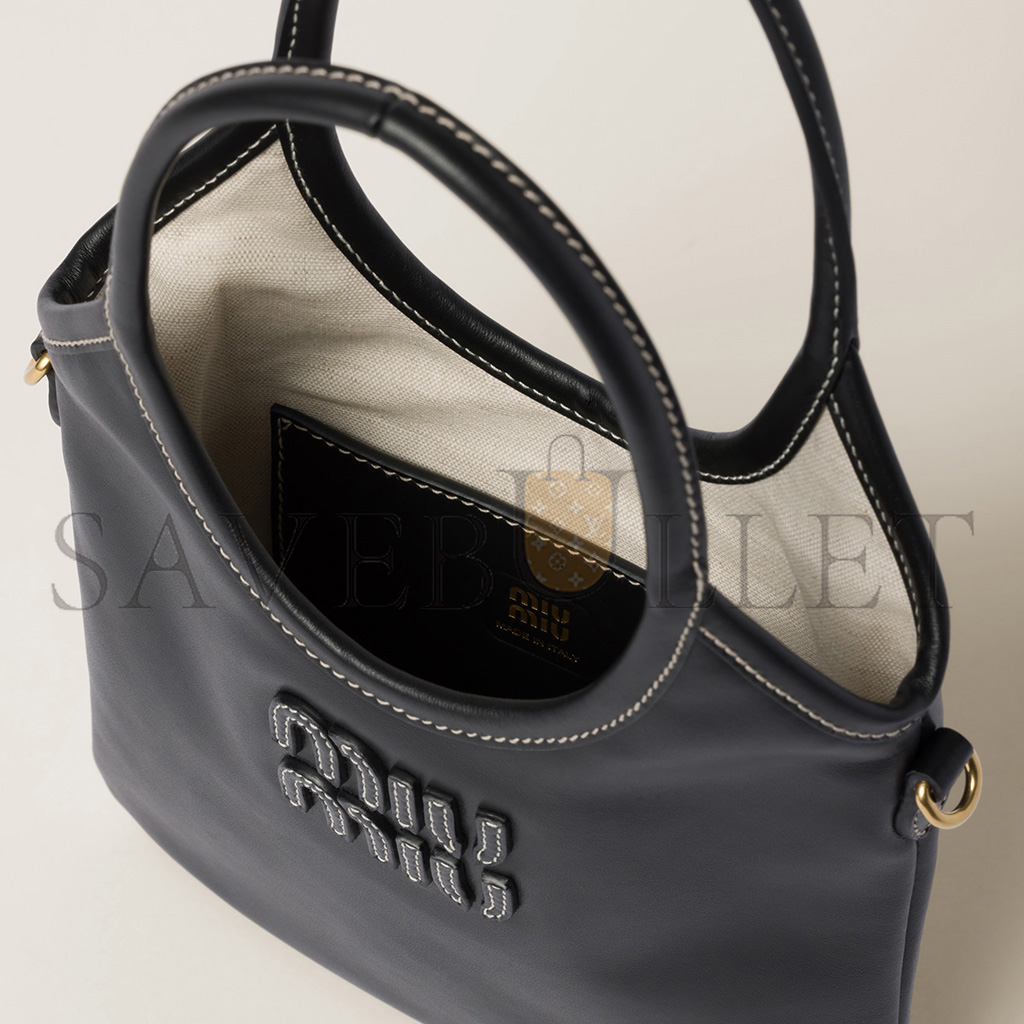 MIU MIU IVY LEATHER HANDBAG 5BG281 (24*20cm)