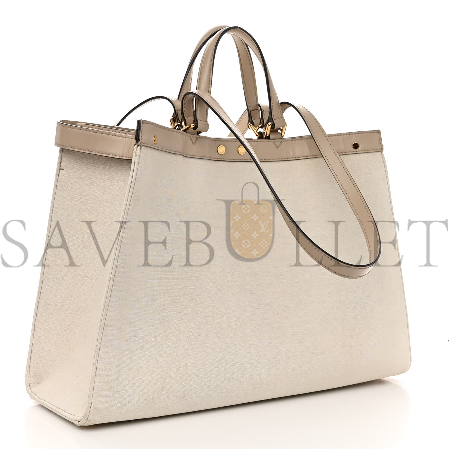 FENDI CANVAS VITELLO KING FF EMBROIDERED MEDIUM PEEKABOO X-TOTE POUDRE (41*29*15cm) FENDI CANVAS VITELLO KING FF EMBROIDERED MEDIUM PEEKABOO X-TOTE POUDRE (41*29*15cm)