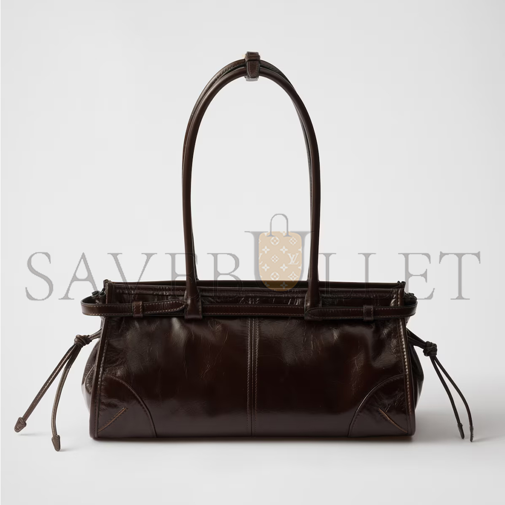 PRADA BONNIE MEDIUM LEATHER HANDBAG 1BA426 (32*15.5*12cm)