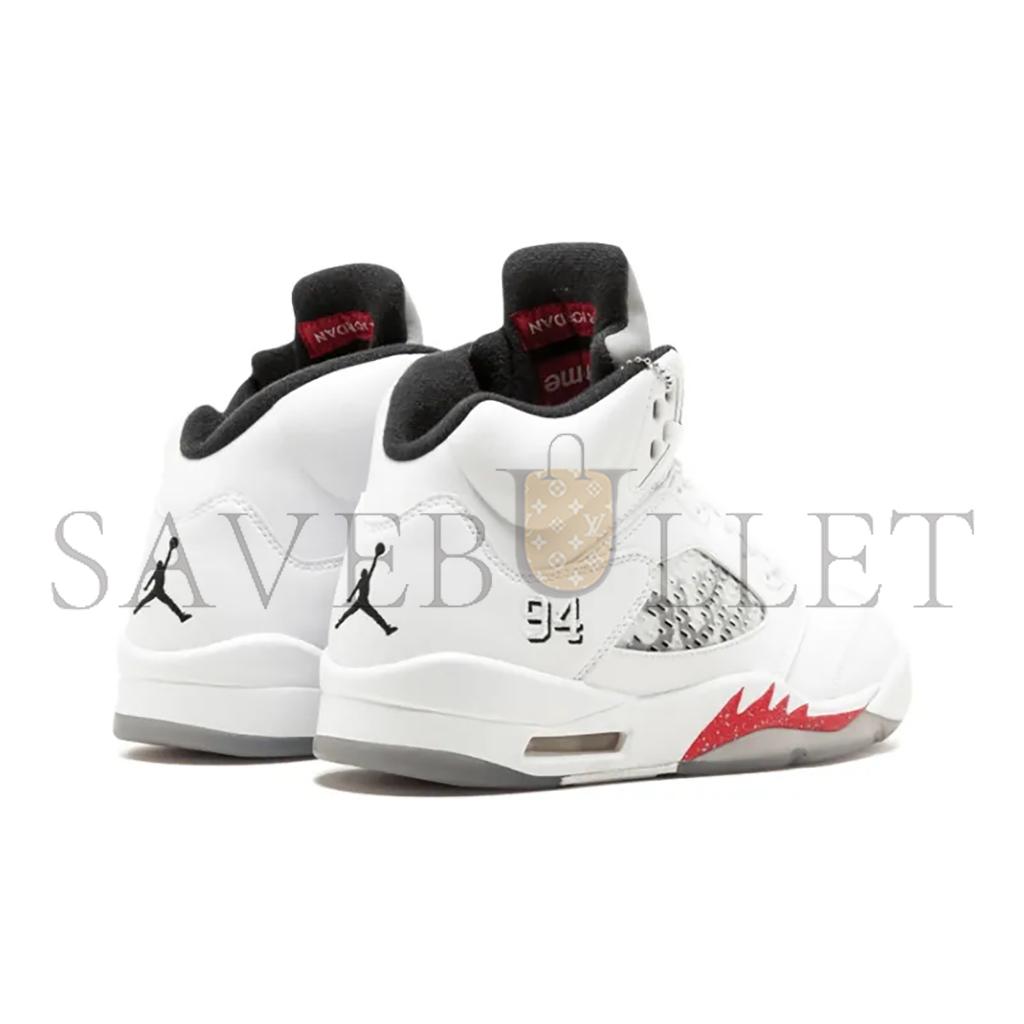 NIKE JORDAN 5 RETRO SUPREME WHITE 824371-101