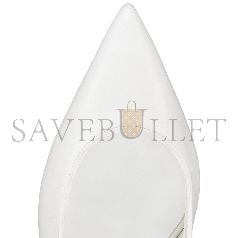 CHRISTIAN LOUBOUTIN SPORTY KATE SLING 55 MM SLING BACK PUMPS-NAPPA LEATHER-BIANCO-WOMEN 3240004W302 CHRISTIAN LOUBOUTIN SPORTY KATE SLING 55 MM SLING BACK PUMPS-NAPPA LEATHER-BIANCO-WOMEN 3240004W302