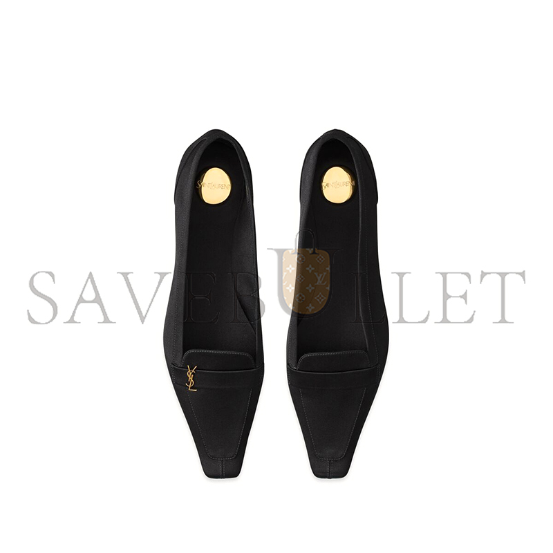 YSL POPPY BALLERINAS IN SATIN CREPE 8192169QAB11000 YSL POPPY BALLERINAS IN SATIN CREPE 8192169QAB11000