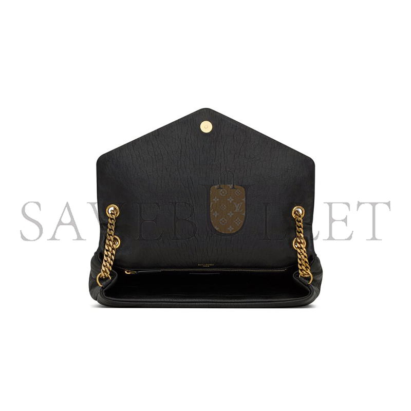 YSL CALYPSO LARGE IN GRAINED LAMBSKIN 777399AACYT1000 (28*22*12cm)