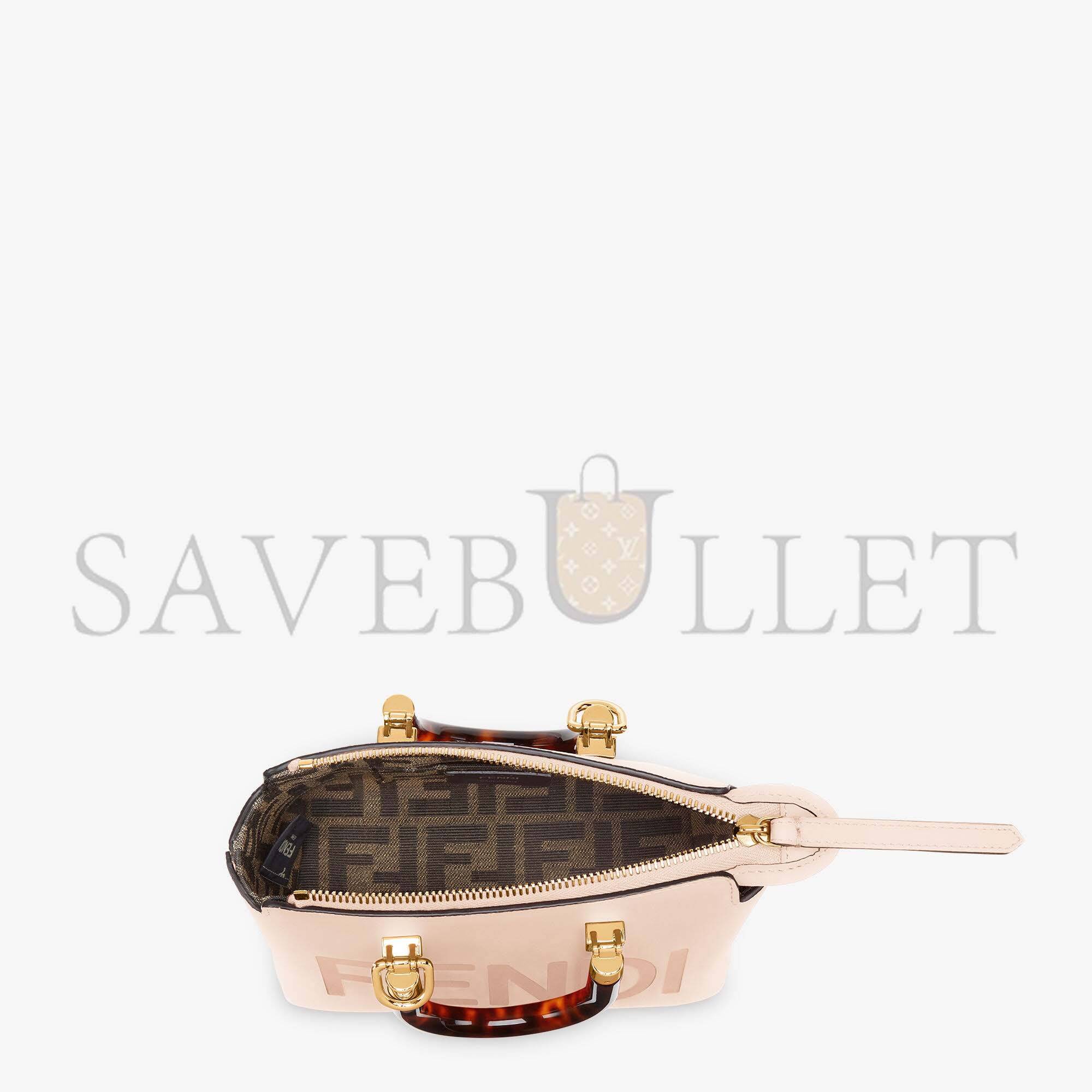 FENDI BY THE WAY MINI - SMALL BOSTON BAG IN LIGHT PINK LEATHER 8BS067ABVLF14N1 (20.5*12*9cm) FENDI BY THE WAY MINI - SMALL BOSTON BAG IN LIGHT PINK LEATHER 8BS067ABVLF14N1 (20.5*12*9cm)