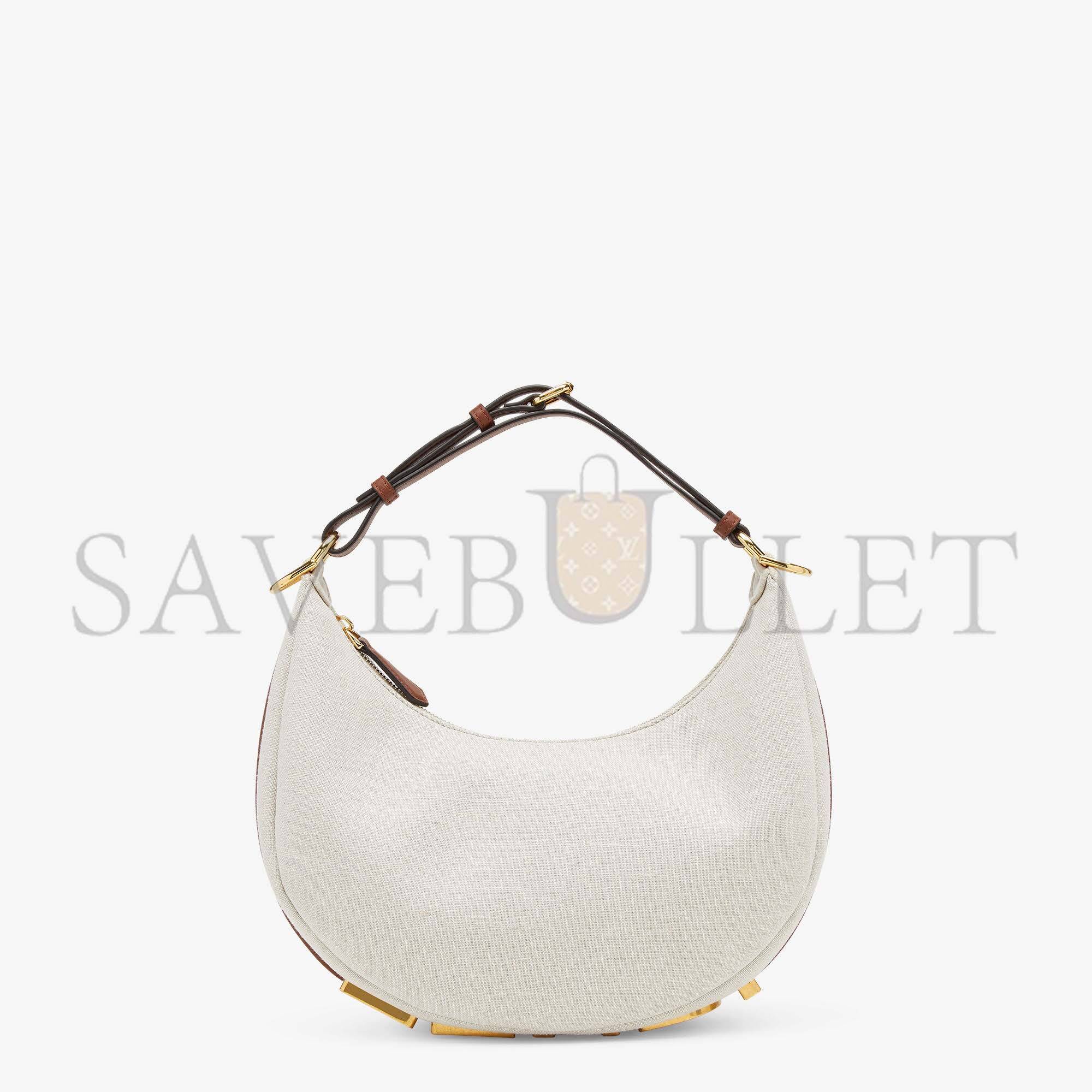 MEDIUM FENDI GRAPHY SMALL - WHITE CANVAS BAG 8BR798AKK1F1I3N (29*24.5*10cm)