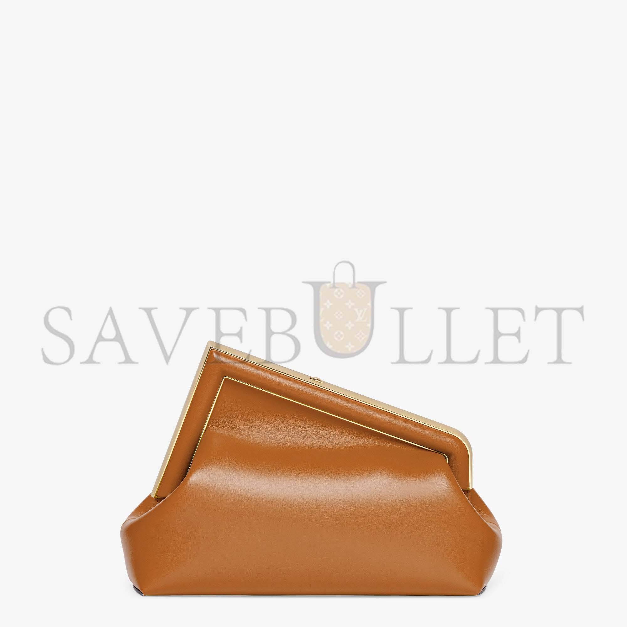 FENDI FIRST MIDI - BROWN LEATHER BAG 8BP137ABVEF0NYJ (30*20*14cm)