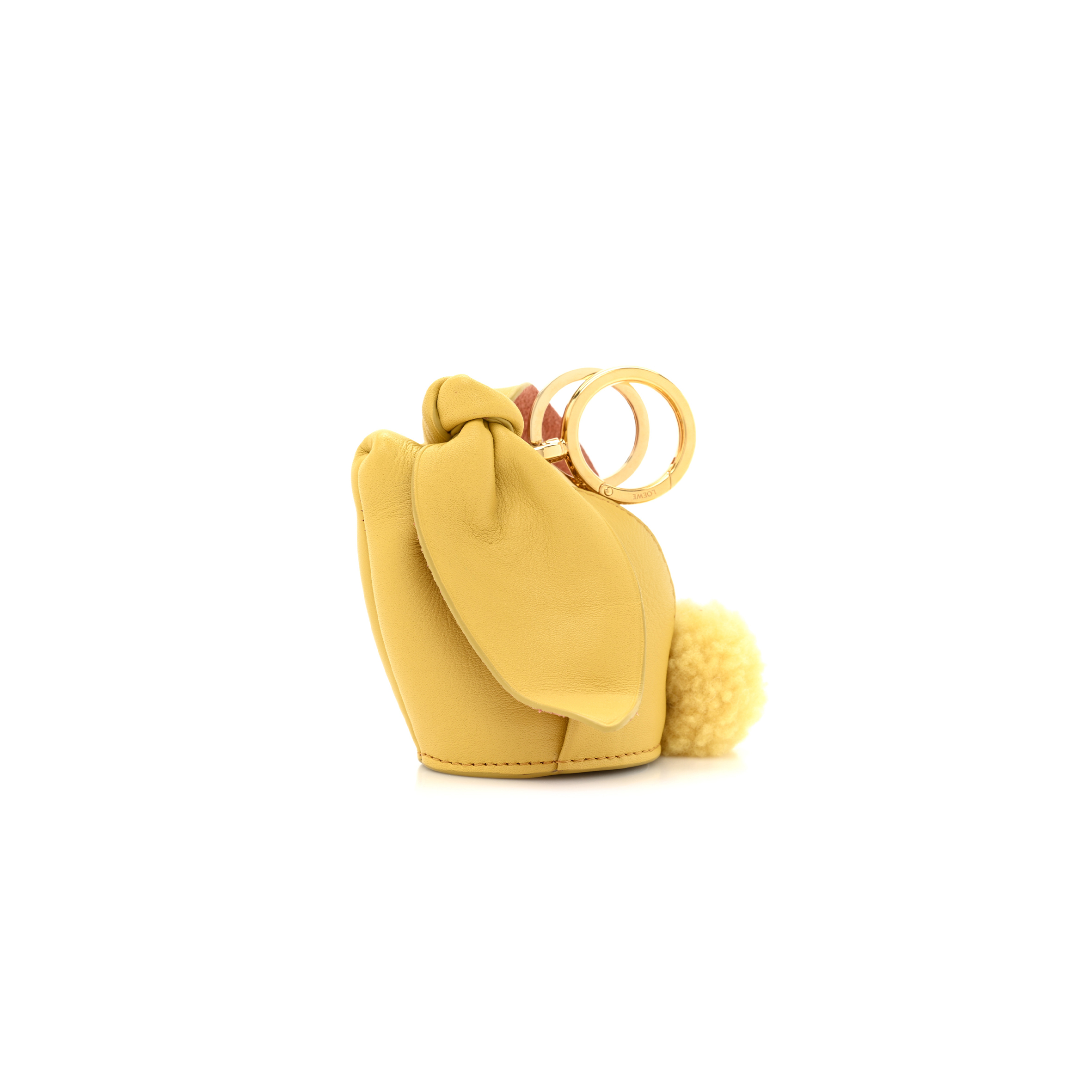 LOEWE CALFSKIN BUNNY CHARM DARK YELLOW (13*8*4cm)