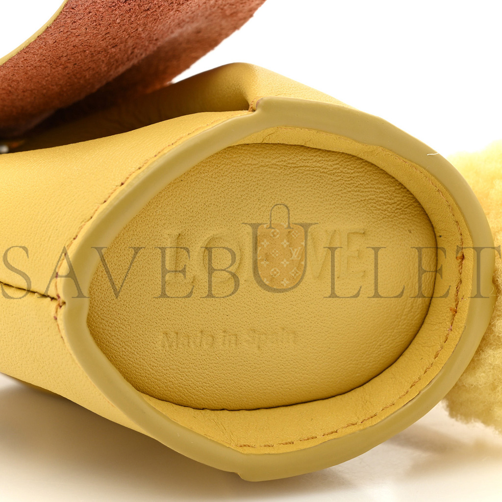 LOEWE CALFSKIN BUNNY CHARM DARK YELLOW (13*8*4cm)