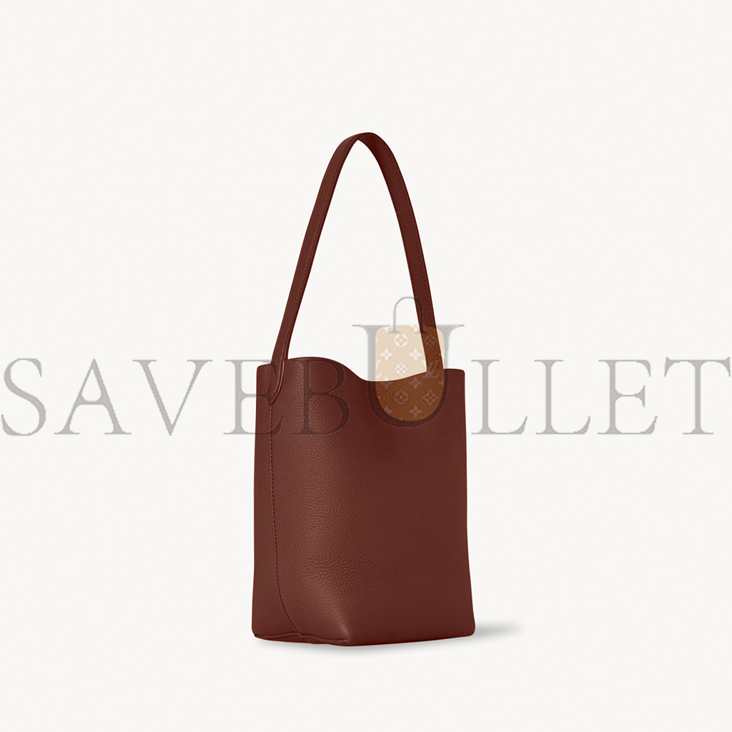 THE ROW SMALL NS PARK TOTE IN LEATHER COGNAC W1314L133CGNPL (25*22*12cm)