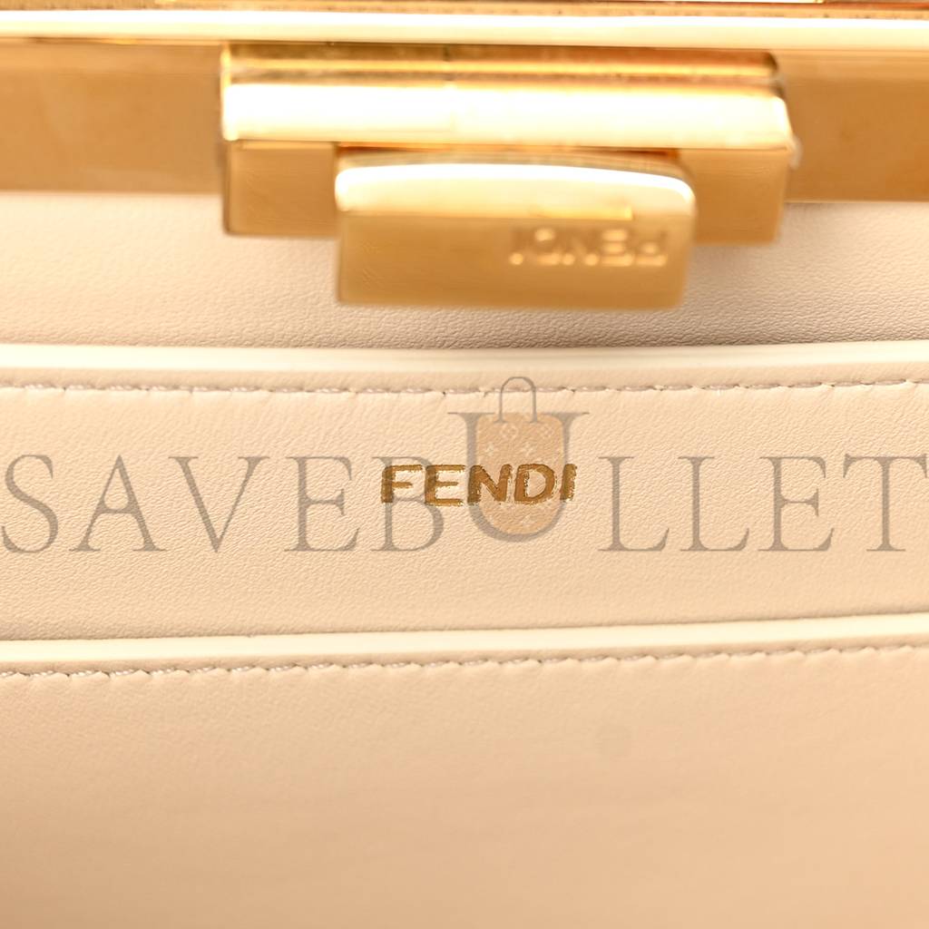 FENDI VITELLO SETA SHINY NAPPA MEDIUM PEEKABOO I SEE U SATCHEL AZZURRO BABY CAMELIA (33*24*13cm) FENDI VITELLO SETA SHINY NAPPA MEDIUM PEEKABOO I SEE U SATCHEL AZZURRO BABY CAMELIA (33*24*13cm)