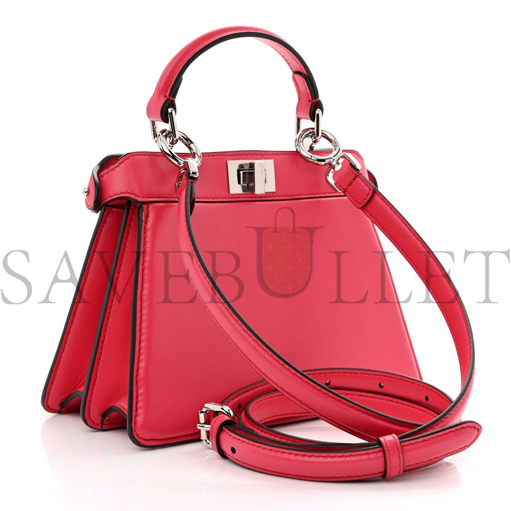 FENDI SHINY NAPPA PETITE PEEKABOO I SEE U SATCHEL LAMPONE (20*15*10cm) FENDI SHINY NAPPA PETITE PEEKABOO I SEE U SATCHEL LAMPONE (20*15*10cm)